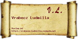 Vrabecz Ludmilla névjegykártya